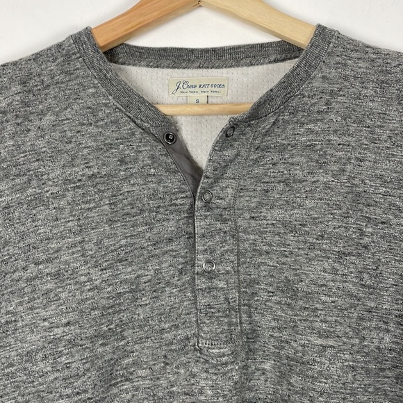 J. Crew Knit Goods long sleeve half button closure cotton sweatshirt Size Small - Picture 3 of 7